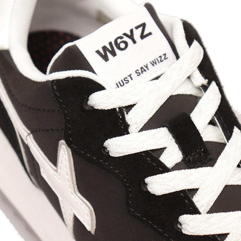 Sneakers Donna W6YZ Jet-W. in Tessuto Tecnico e Suede Black White