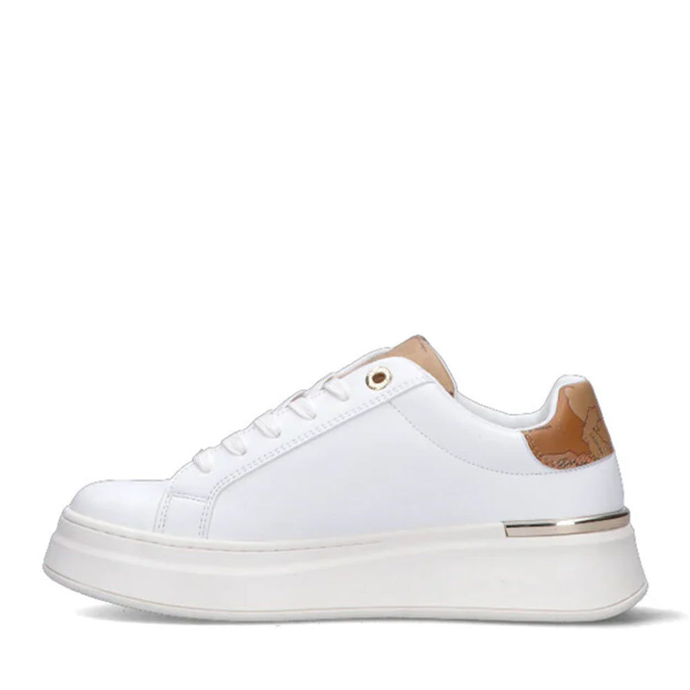 Sneakers Platform 1A Classe Alviero Martini Bianco con Micro Borchie 2140