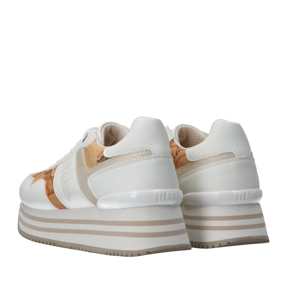 Sneakers Running 1A Classe Alviero Martini Bianche con Inserti Geo Classic 2157