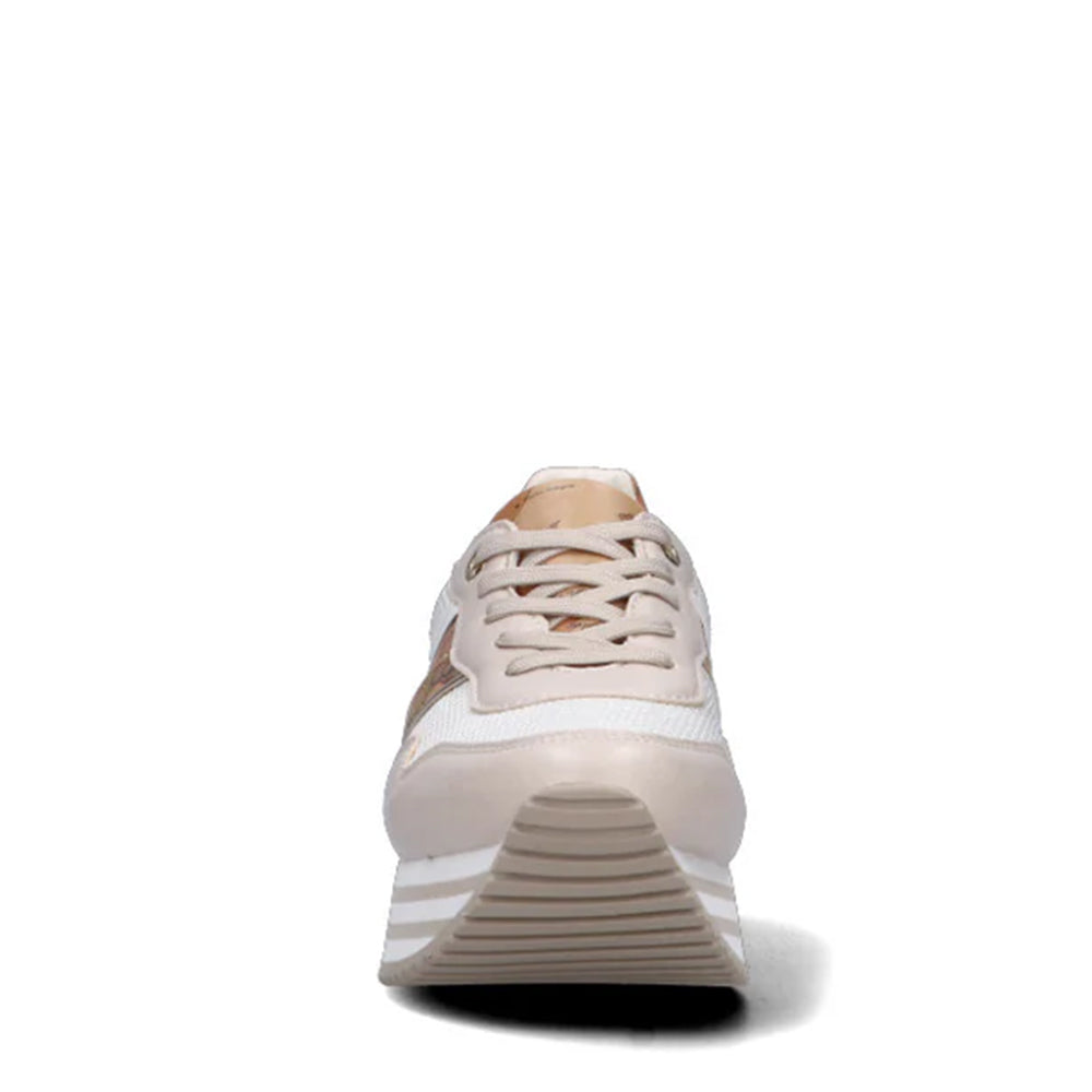 Sneakers Running 1A Classe Alviero Martini in Mesh Sabbia e Inserti Geo Beige 2159