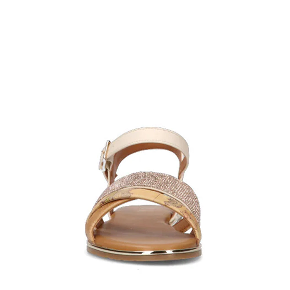 Sandali Flat 1A Classe Alviero Martini stampa Geo Classic con Strass 2166