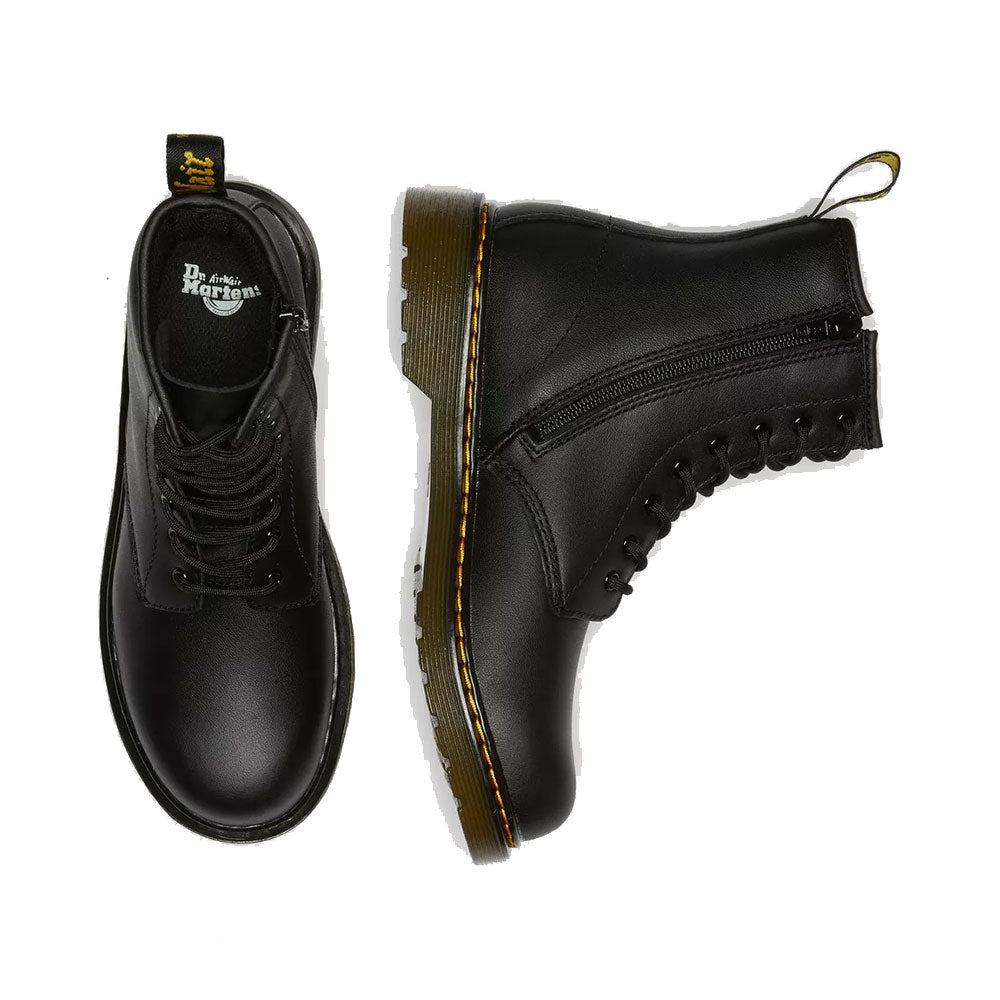 DR-Schuhe. MARTENS 1460 Y Softy T-Line-Stiefel aus schwarzem Leder