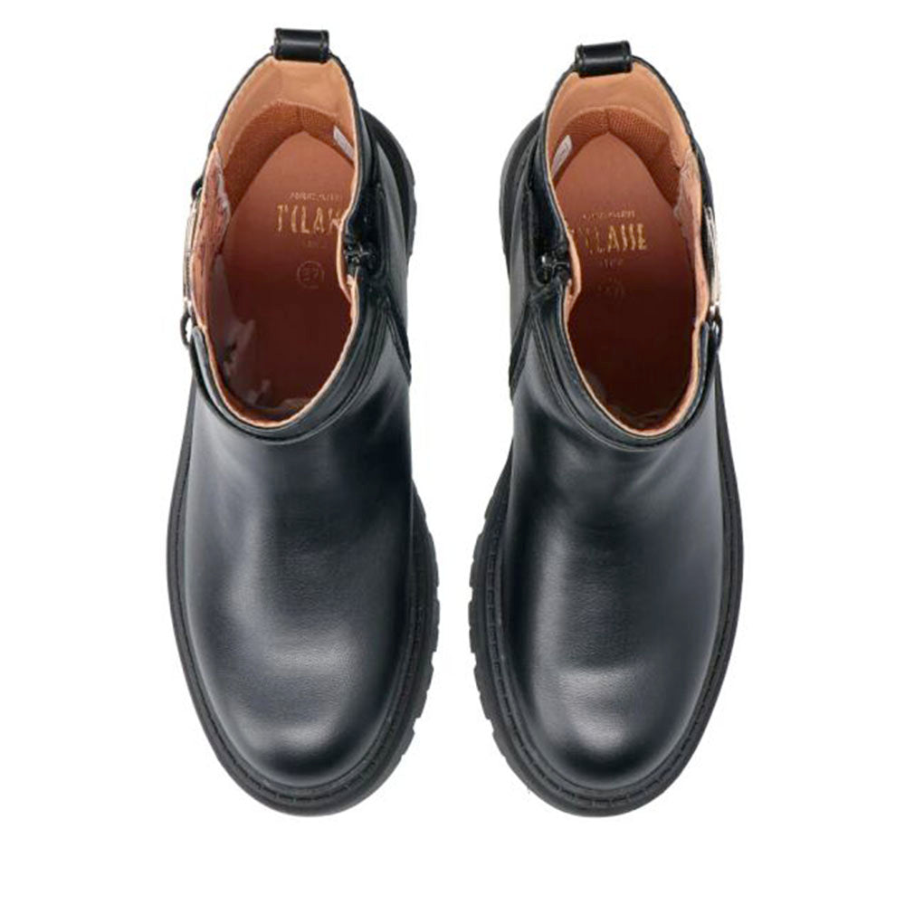 Stivaletti 1A Classe Alviero Martini Neri con Inserto Elastico Geo Beige 2308