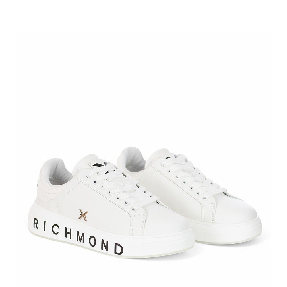 JOHN RICHMOND Damen sneakers aus weißem Leder 27204