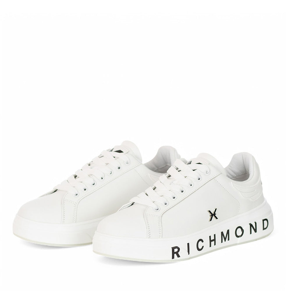 JOHN RICHMOND Damen sneakers aus weißem Leder 27204