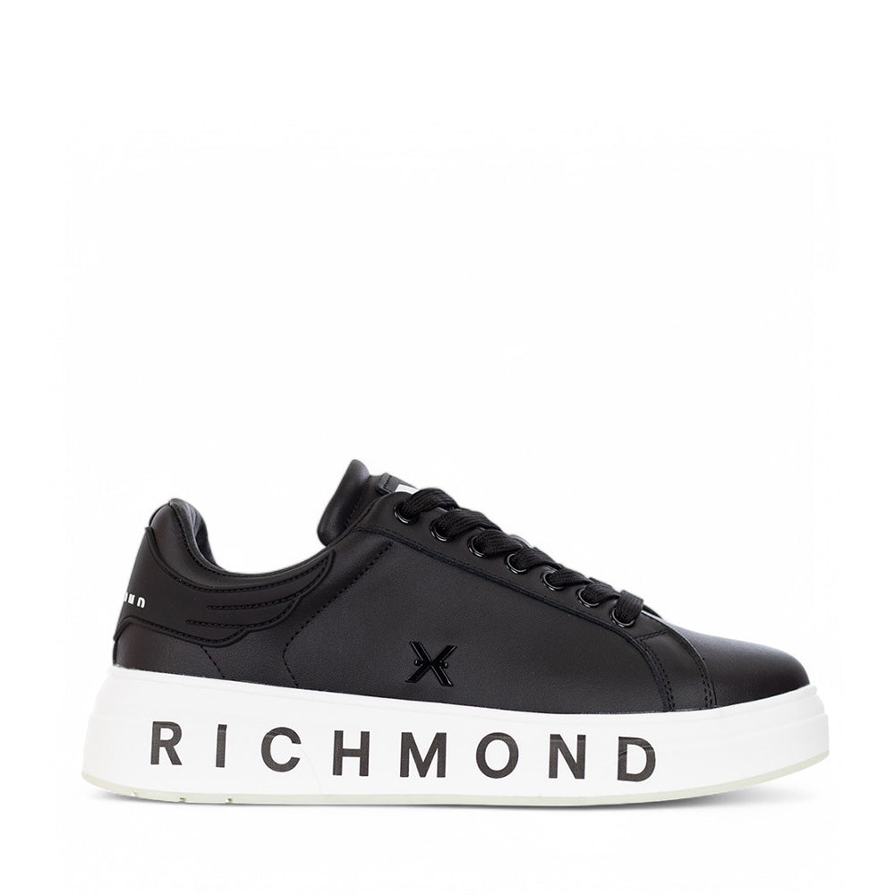 JOHN RICHMOND Damen Sneaker aus schwarzem Leder - 27204