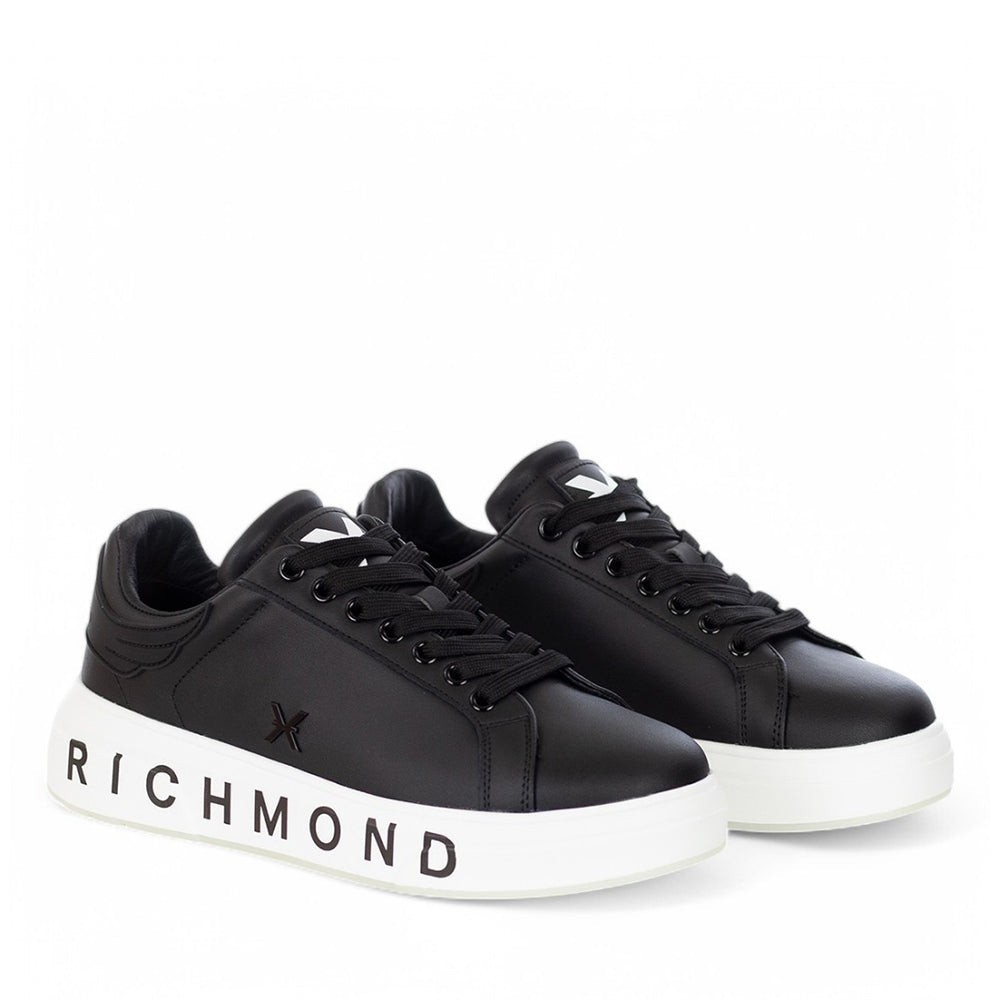 JOHN RICHMOND Damen Sneaker aus schwarzem Leder - 27204