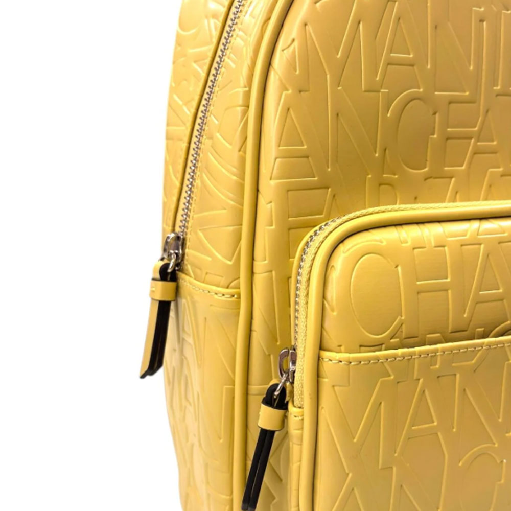 Zaino Donna ARMANI EXCHANGE Con Logo Impresso Chiuso con Zip colore Light Bamboo