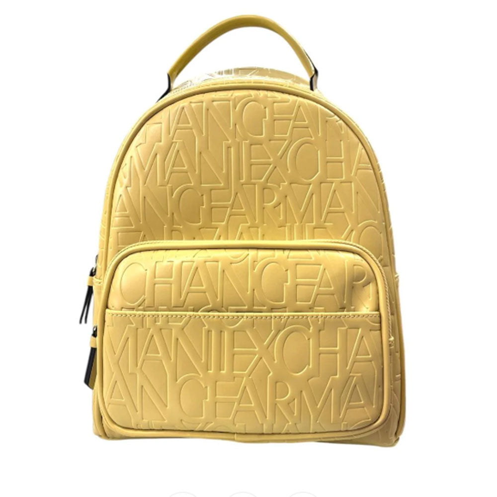 Zaino Donna ARMANI EXCHANGE Con Logo Impresso Chiuso con Zip colore Light Bamboo