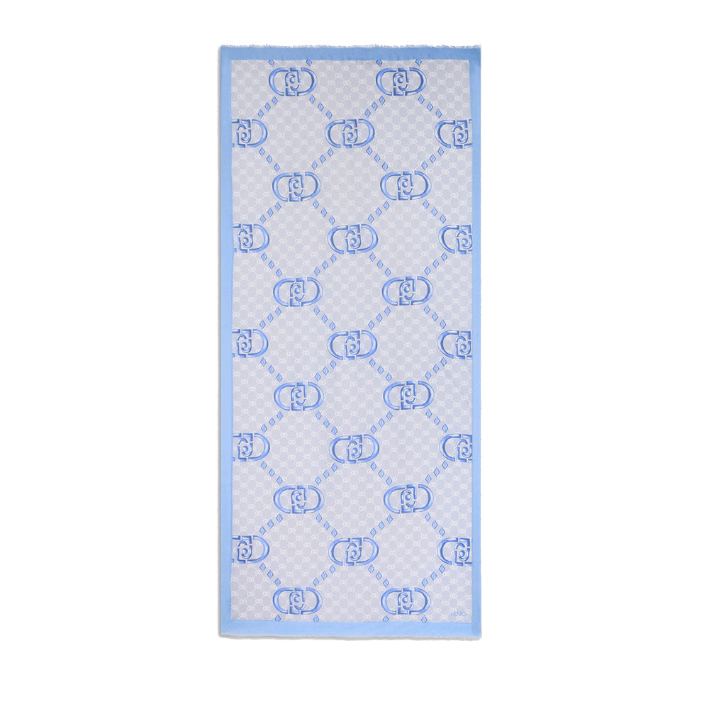LIU JO
Damen Stola 90x180cm in Hellblau Modal mit Logo