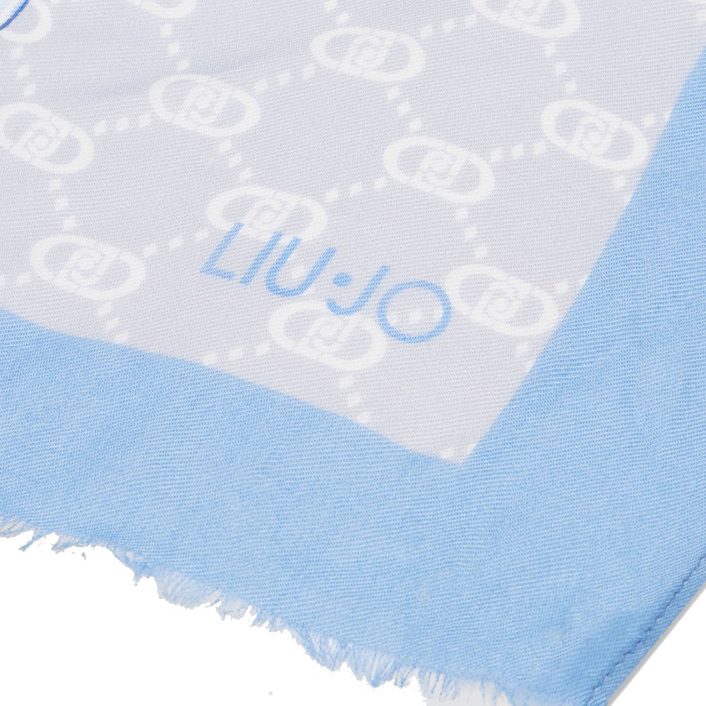 LIU JO
Damen Stola 90x180cm in Hellblau Modal mit Logo