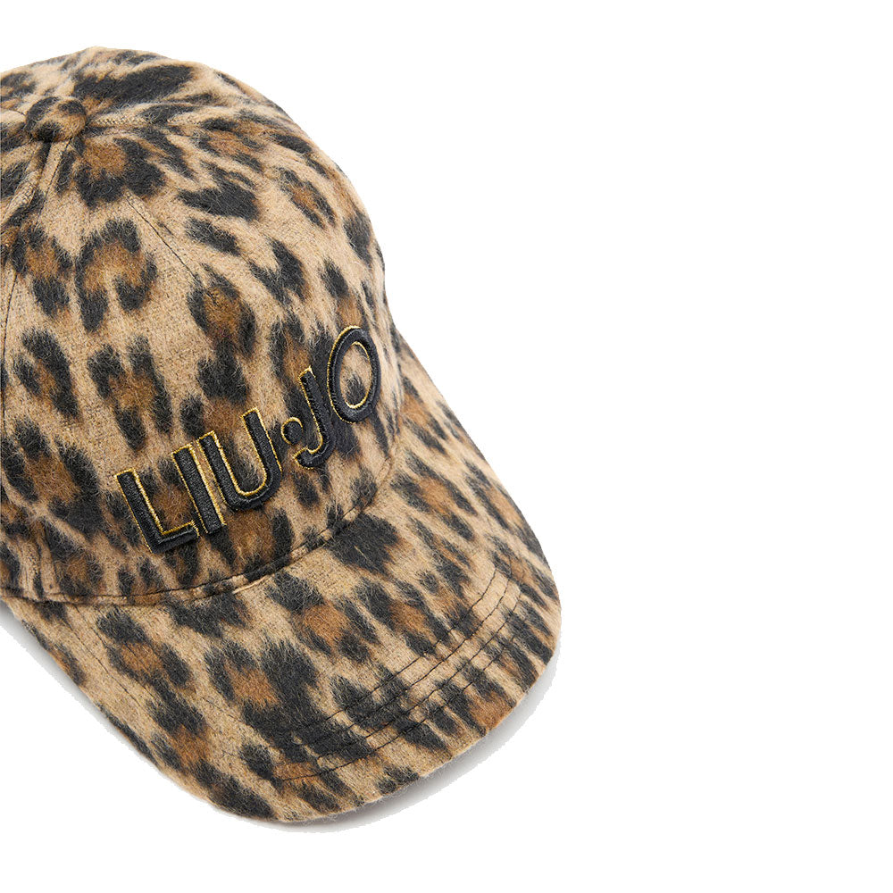 Cappello da Baseball Donna LIU JO in Tessuto stampa Animalier