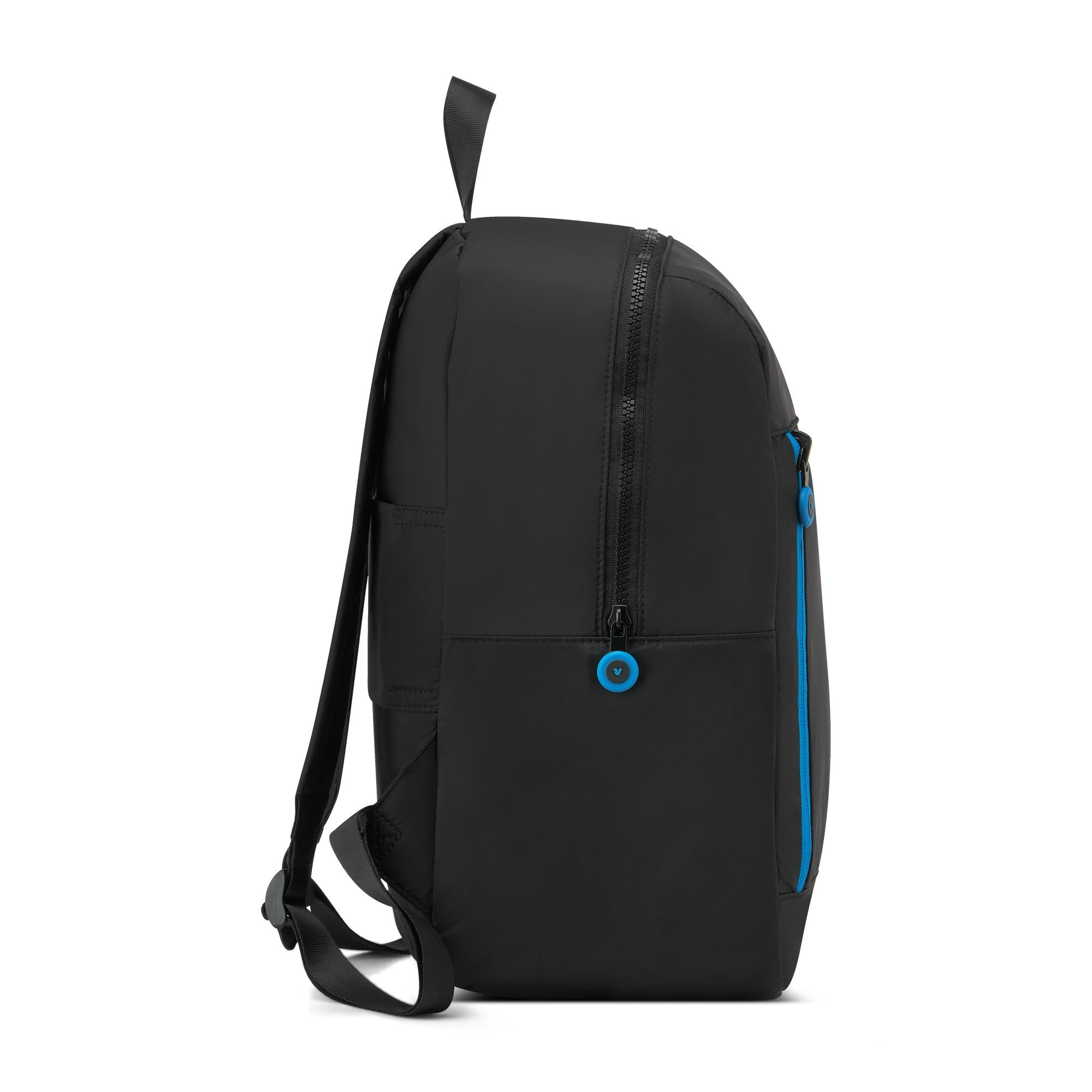 Ryanair RONCATO Compact Faltbarer Reiserucksack in Schwarz und Kobaltblau 40 x 25 x 20 cm