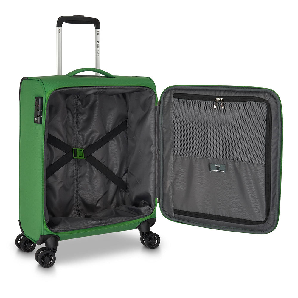Trolley Cabina Semirigido 4 Ruote RONCATO Linea Lite Soft colore Verde Brillante