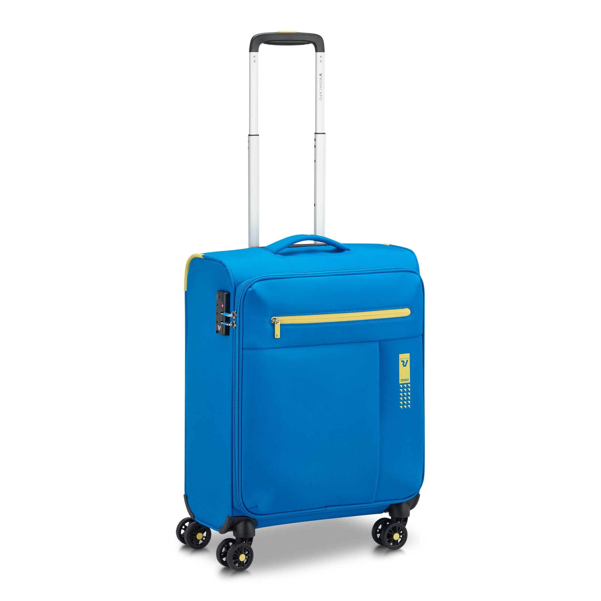 Trolley Cabina Semirigido 4 Ruote RONCATO Linea Lite Soft colore Blu Cobalto