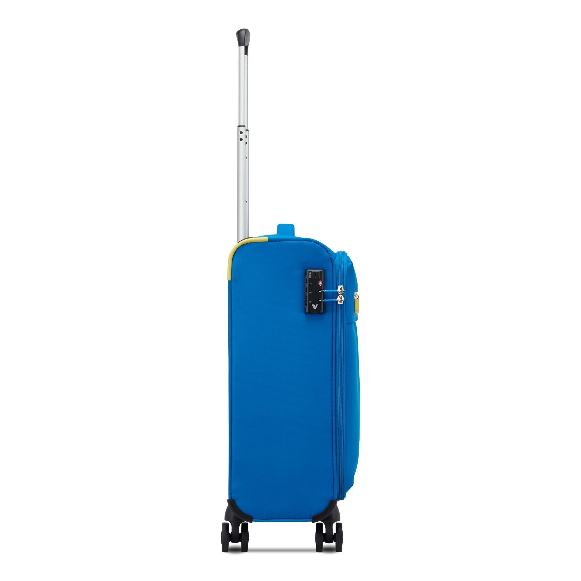 Trolley Cabina Semirigido 4 Ruote RONCATO Linea Lite Soft colore Blu Cobalto