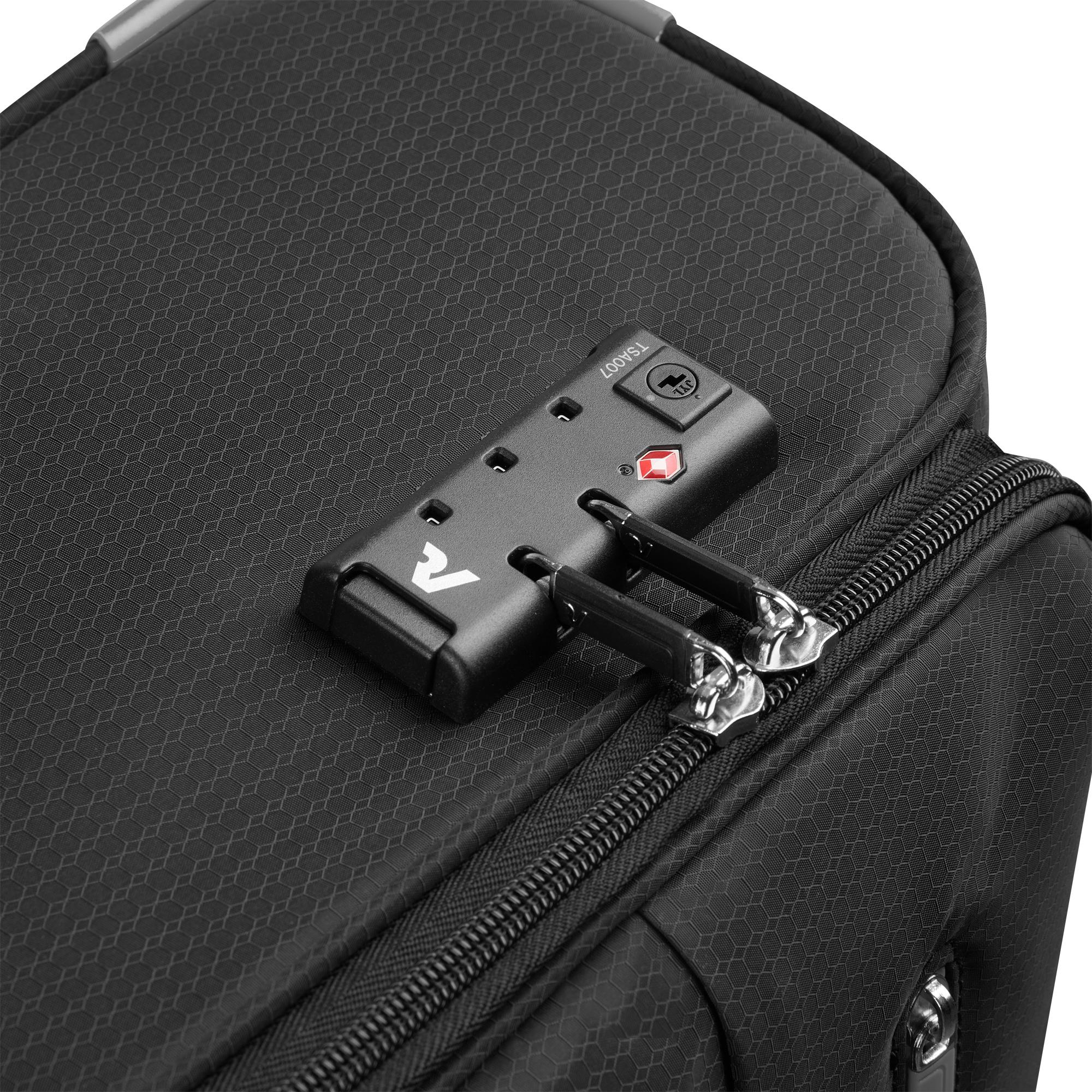 Trolley Cabina Semirigido 4 Ruote RONCATO Linea Lite Soft colore Nero Fumo
