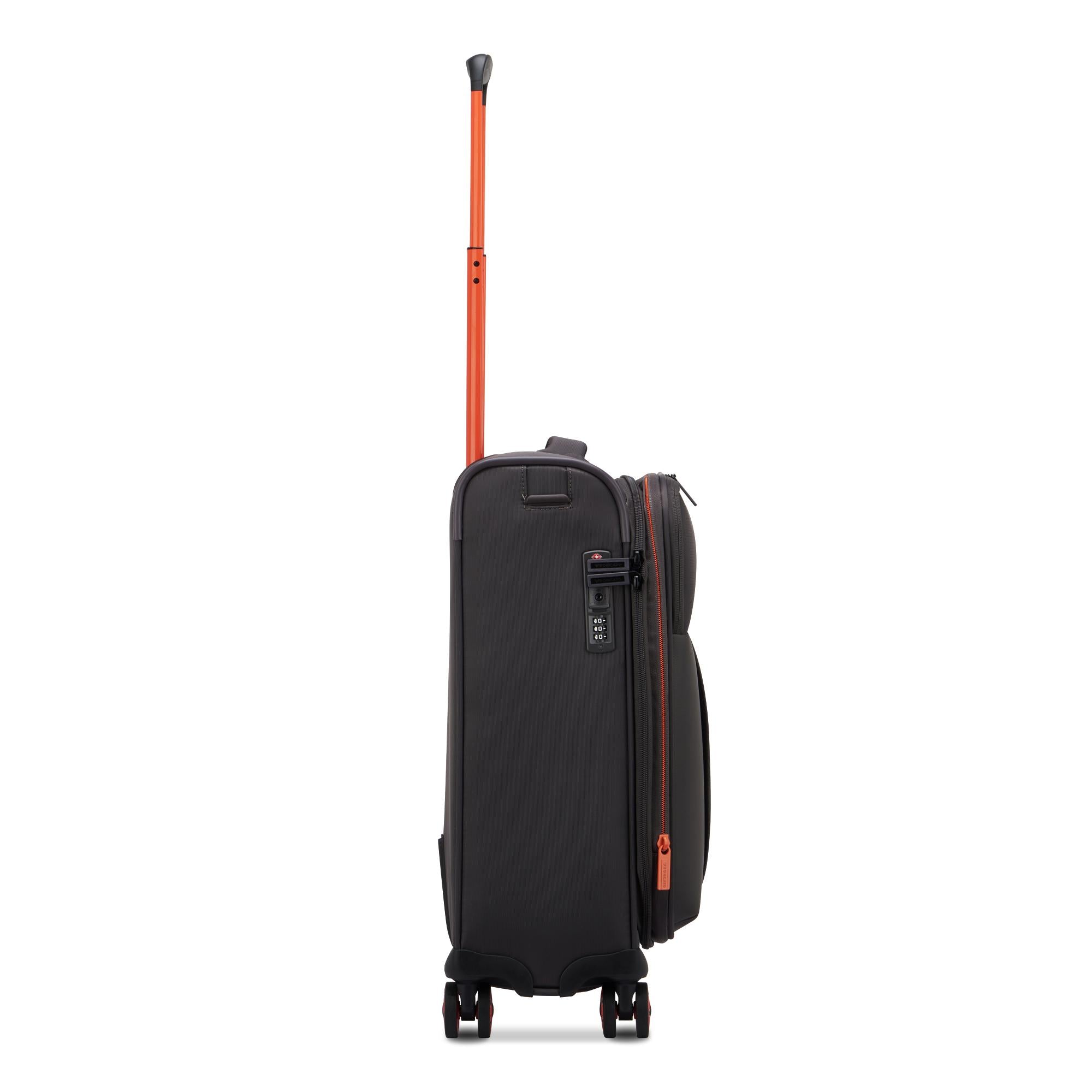 Halbstarrer erweiterbarer Kabinentrolley 4 Räder RONCATO Move Line Graphitfarbe