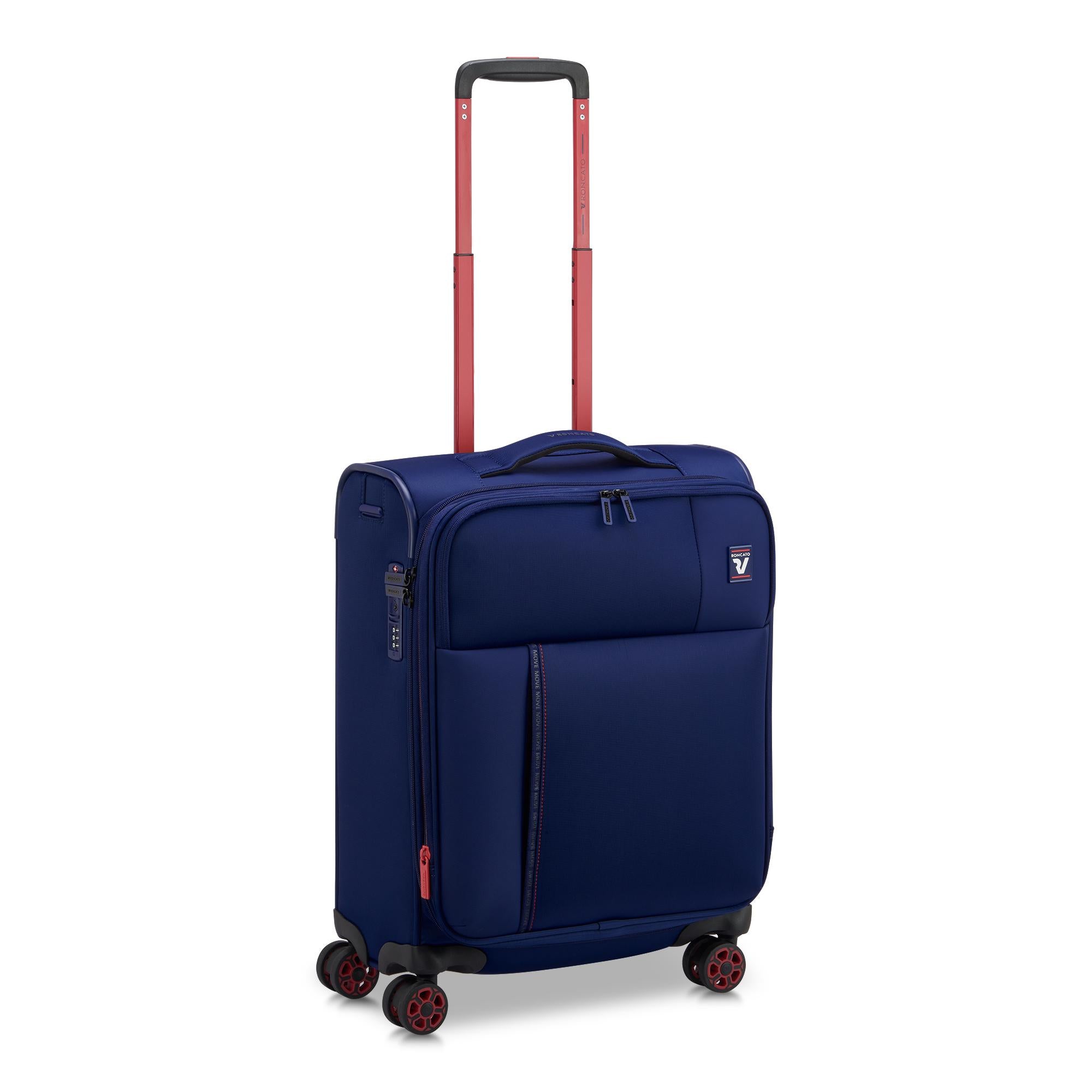 Trolley Cabina Semirigido Espandibile 4 Ruote RONCATO Linea Move colore Blu Oltremare