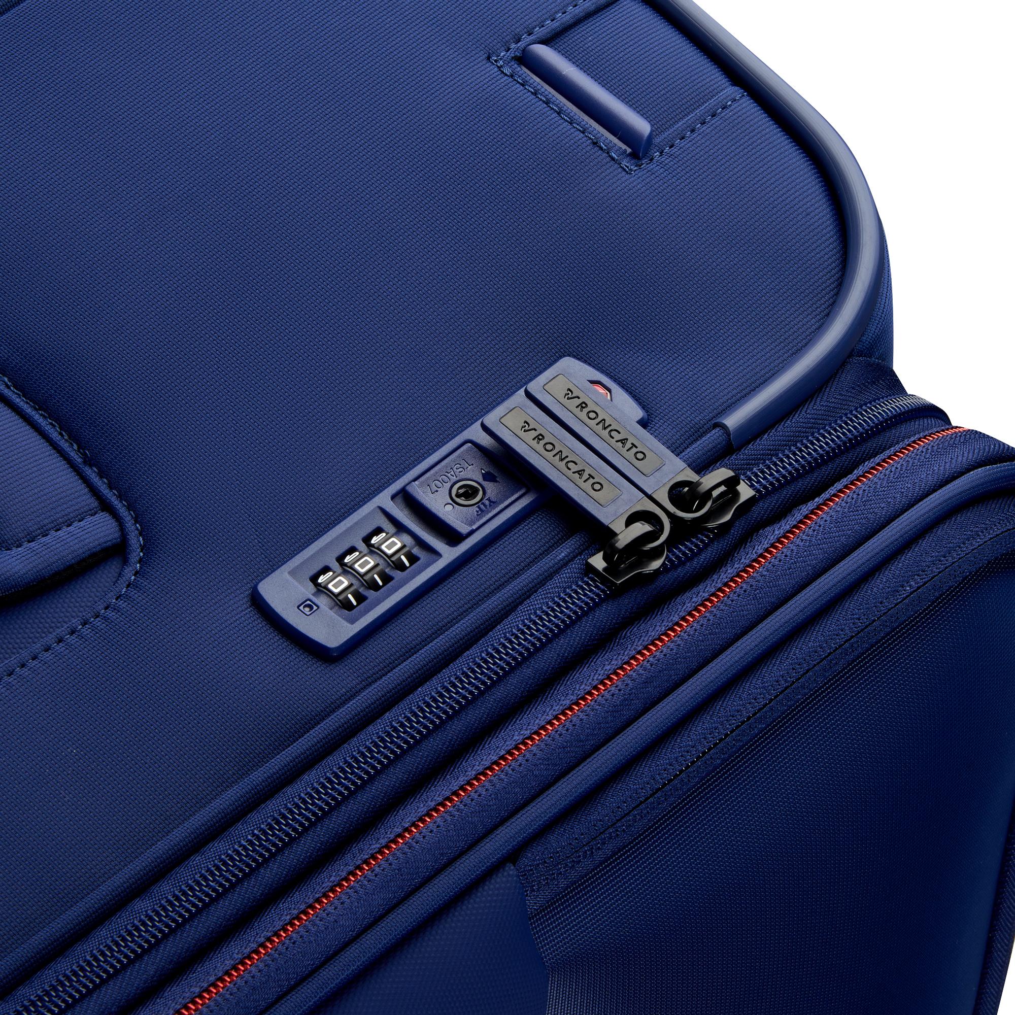 Trolley Cabina Semirigido Espandibile 4 Ruote RONCATO Linea Move colore Blu Oltremare