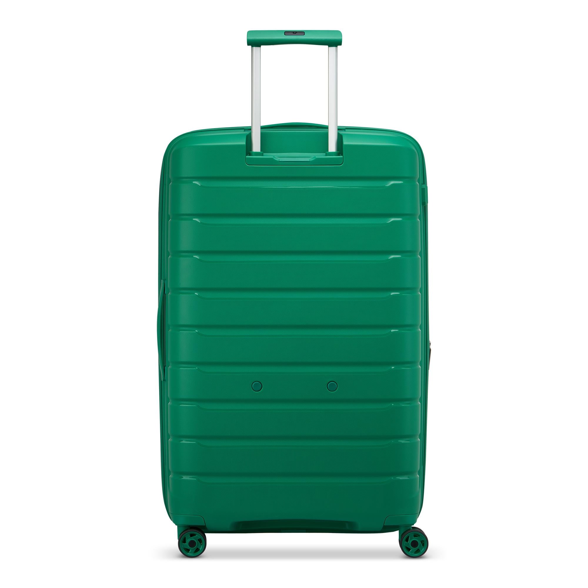 Großer erweiterbarer Hartschalentrolley mit 4 Rädern RONCATO B-Flying Line, leuchtend grüne Farbe