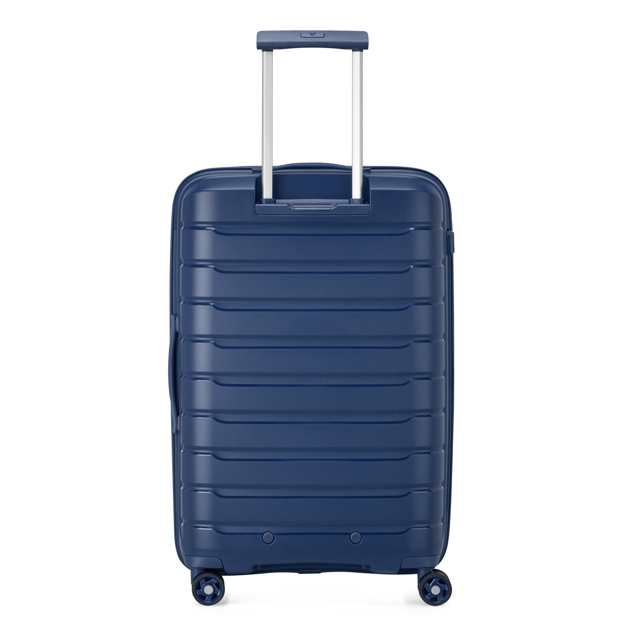 Mittelgroßer erweiterbarer Hartschalentrolley 4 Rollen RONCATO B-Flying Line Mitternachtsblau