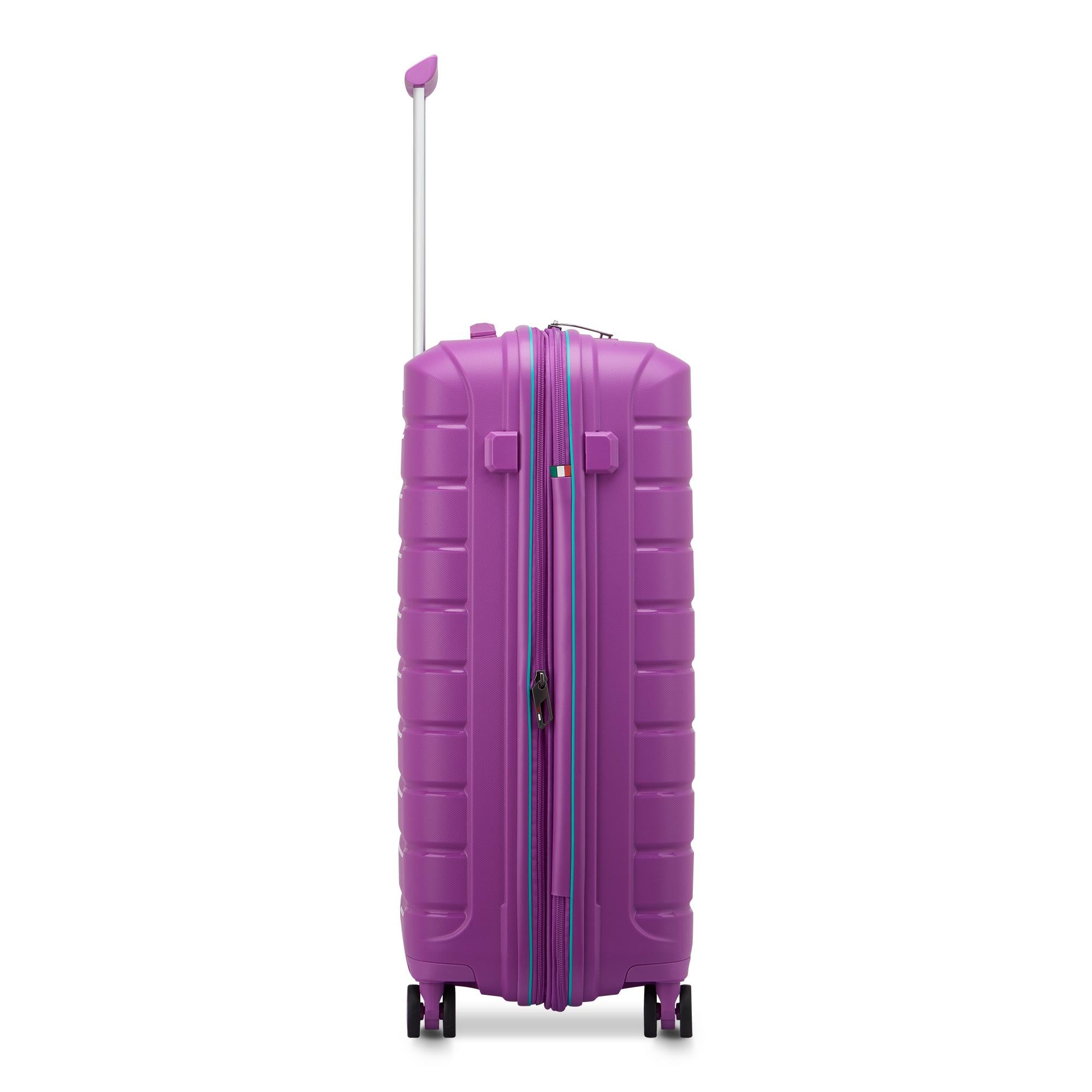 Mittelgroßer erweiterbarer Hartschalentrolley mit 4 Rädern RONCATO B-Flying Line Orchideenviolett