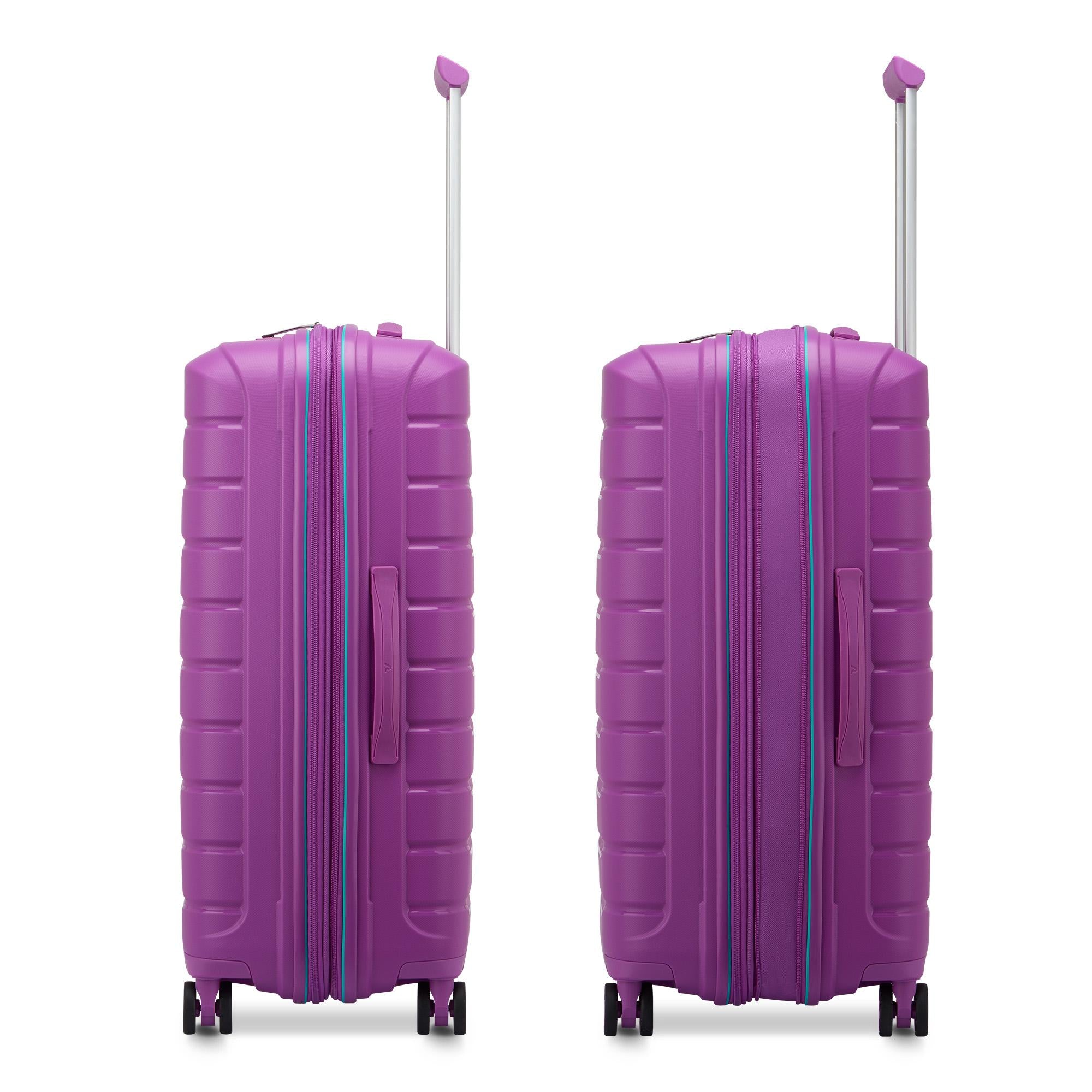 Mittelgroßer erweiterbarer Hartschalentrolley mit 4 Rädern RONCATO B-Flying Line Orchideenviolett