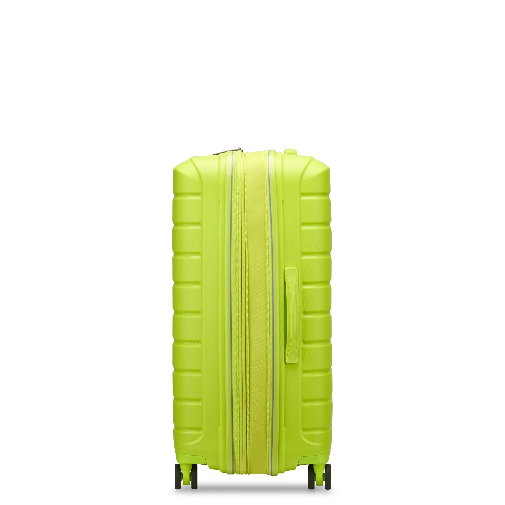 Mittelgroßer erweiterbarer Hartschalentrolley mit 4 Rädern RONCATO B-Flying Line Cyber Lime Farbe