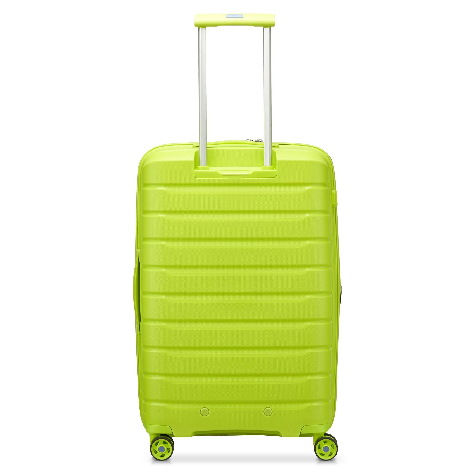 Mittelgroßer erweiterbarer Hartschalentrolley mit 4 Rädern RONCATO B-Flying Line Cyber Lime Farbe
