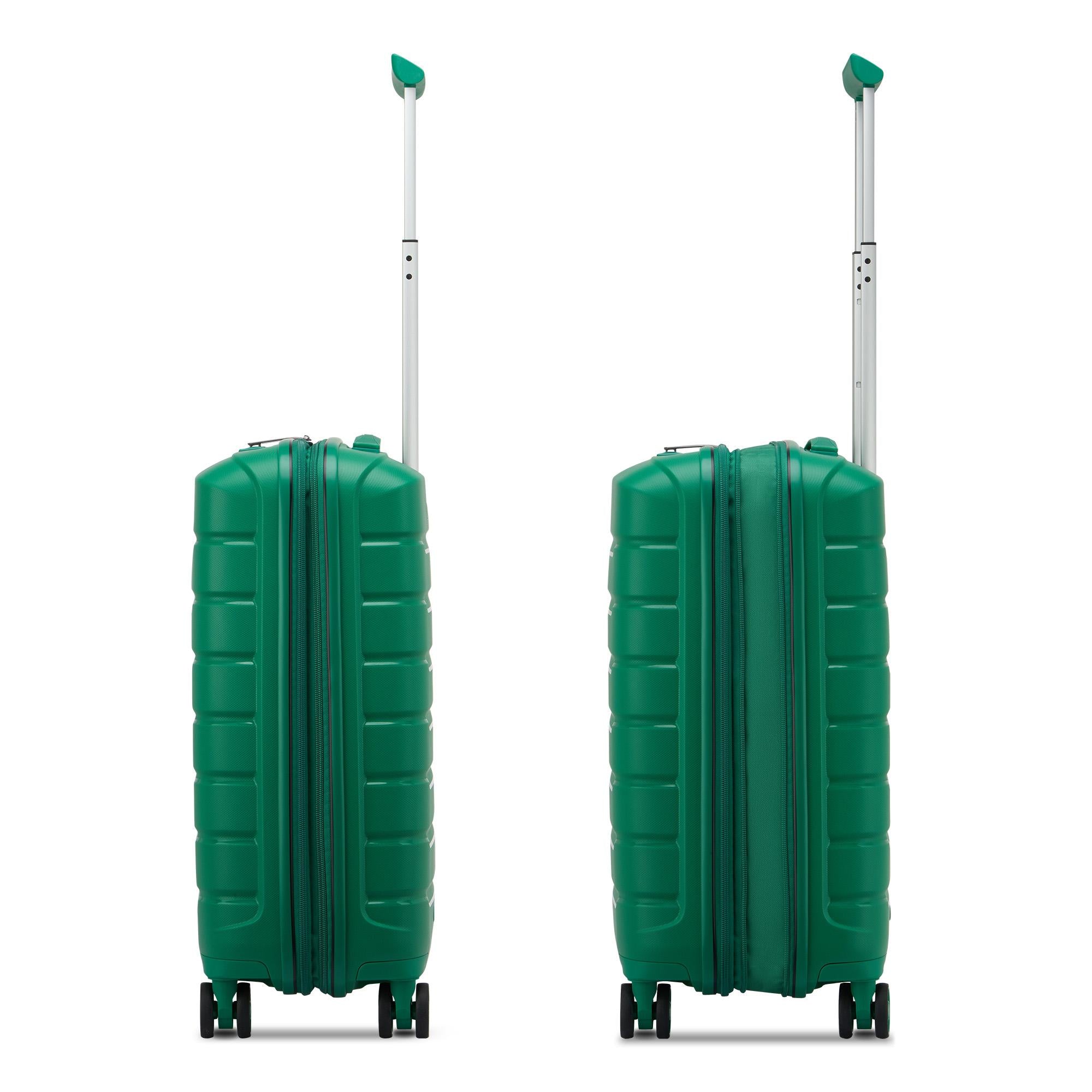 Trolley Cabina Espandibile Rigido 4 Ruote RONCATO Linea B-Flying colore Verde Brillante