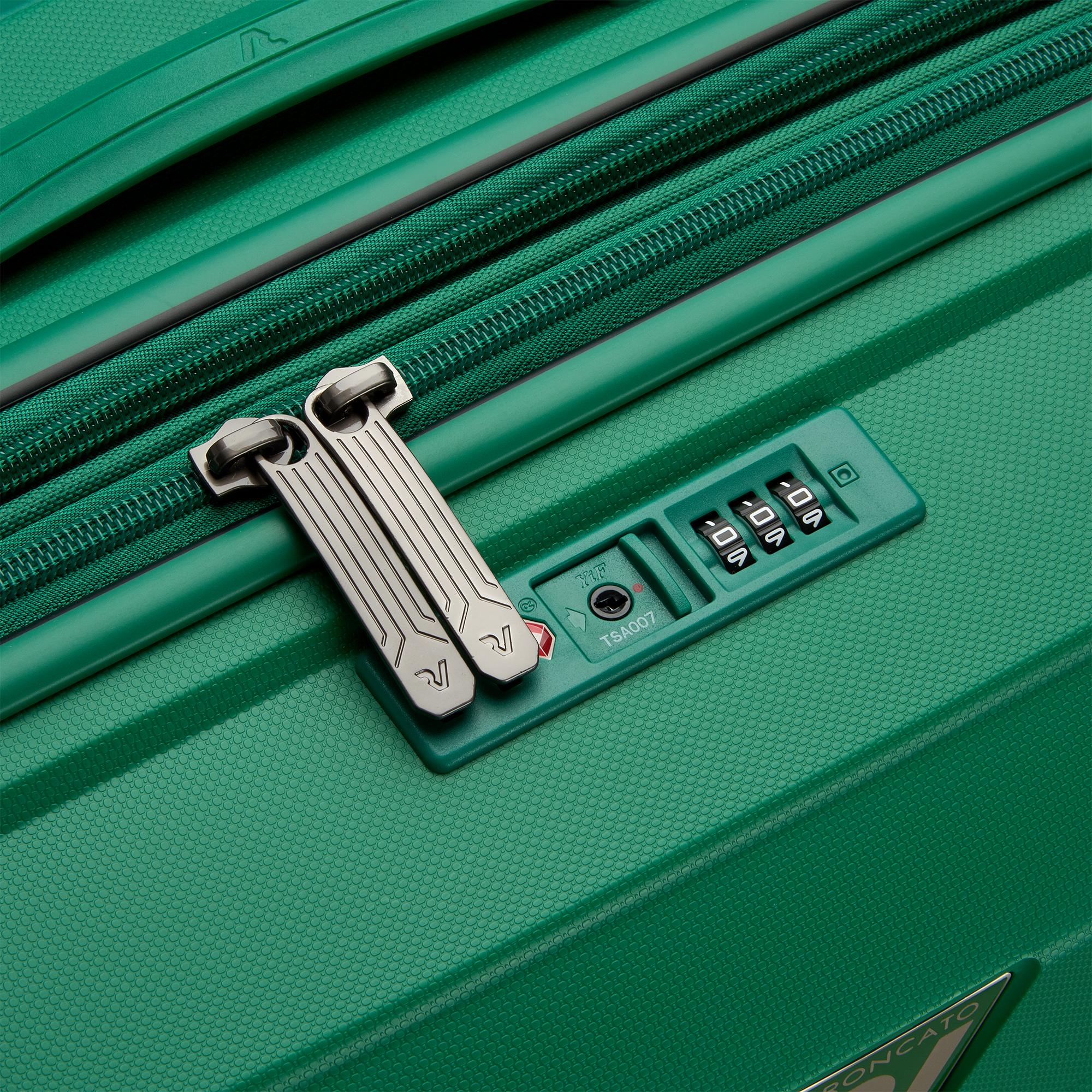 Trolley Cabina Espandibile Rigido 4 Ruote RONCATO Linea B-Flying colore Verde Brillante