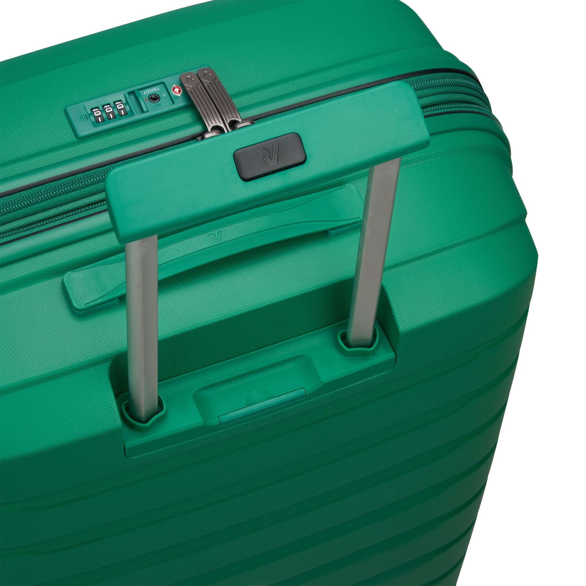 Trolley Cabina Espandibile Rigido 4 Ruote RONCATO Linea B-Flying colore Verde Brillante