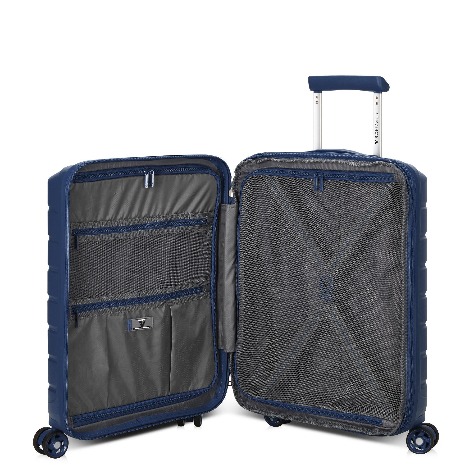 Trolley Cabina Espandibile Rigido 4 Ruote RONCATO Linea B-Flying colore Blu Notte