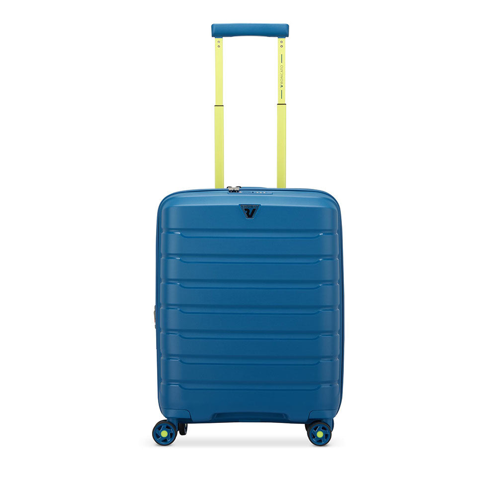 Trolley Cabina Rigido Espandibile 4 Ruote RONCATO Linea B-Flying Move colore Blu Laguna