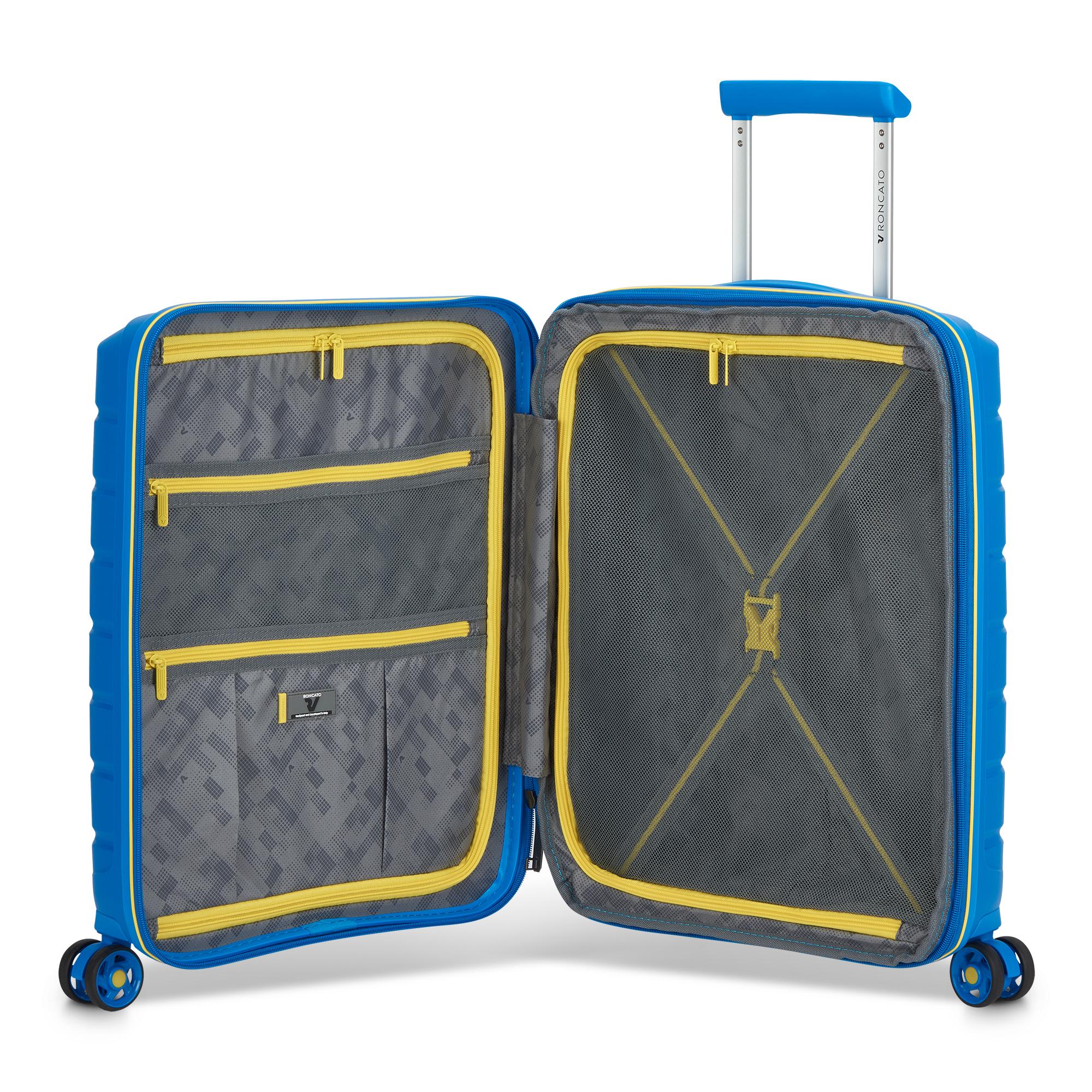 Trolley Cabina Espandibile Rigido 4 Ruote RONCATO Linea B-Flying colore Blu Cobalto