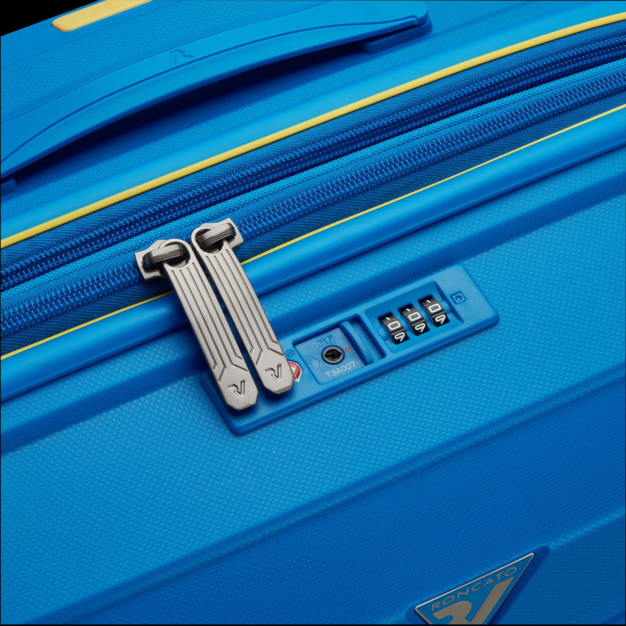 Trolley Cabina Espandibile Rigido 4 Ruote RONCATO Linea B-Flying colore Blu Cobalto