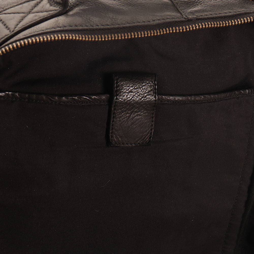GIANNI CONTI Laptop Aktentaschen Rucksack aus schwarzem Leder