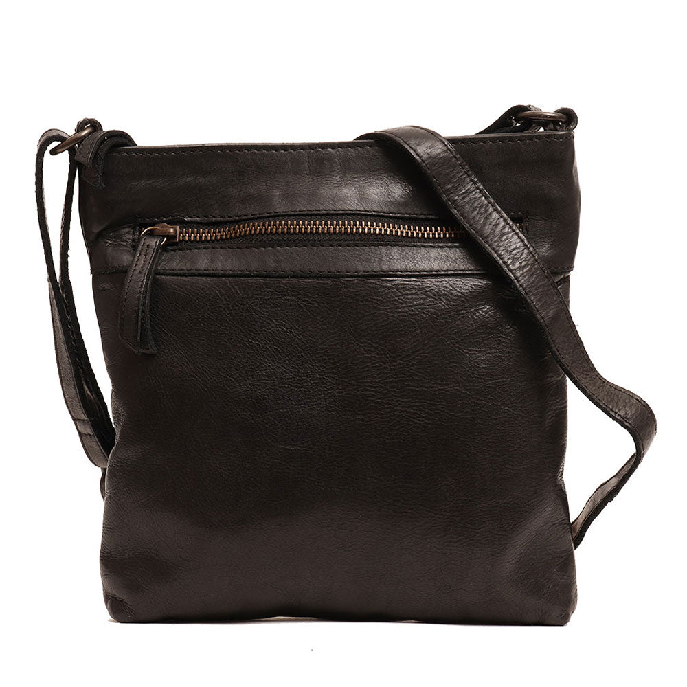 Schwarze Herren-Ledertasche – Gianni Conti Vintage-Linie