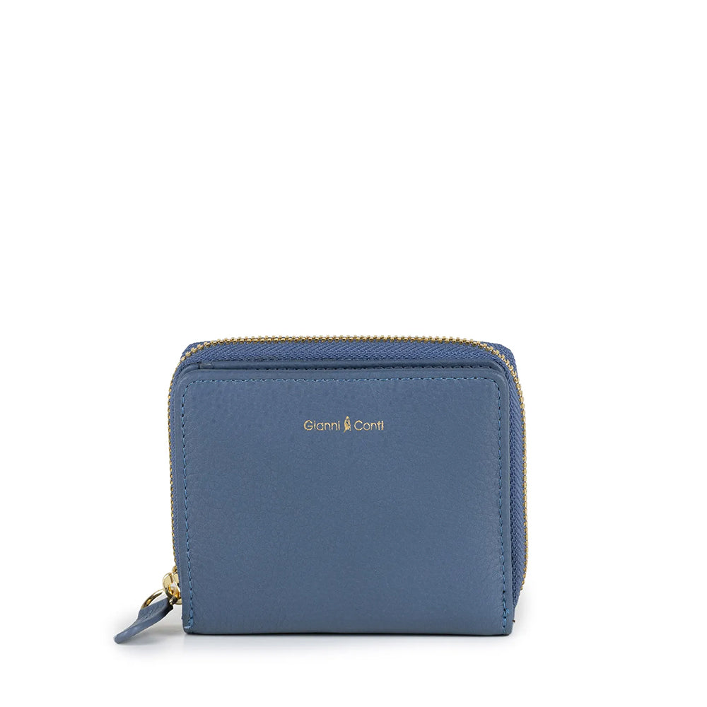 GIANNI CONTI Coco Linie
Kleine Damenbrieftasche aus Leder in der Farbe Denim