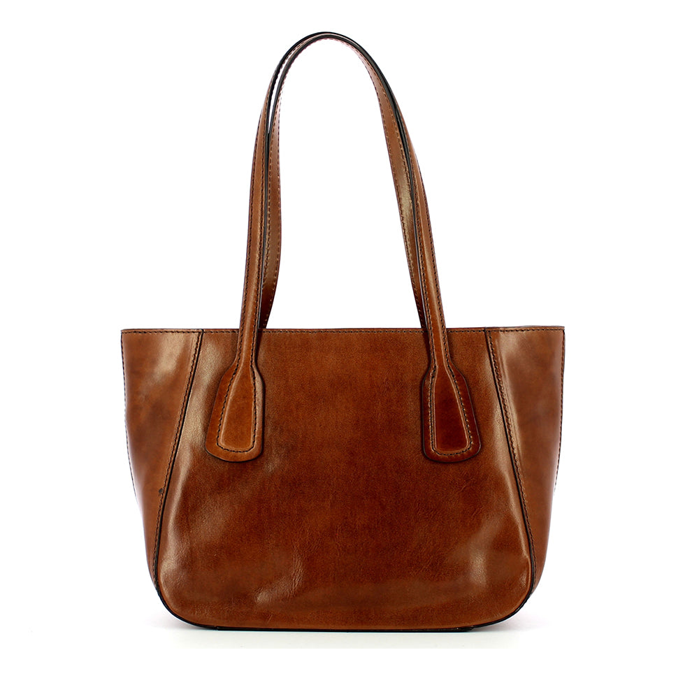 Shopping Bag Donna THE BRIDGE linea Maddalena in Pelle Marrone