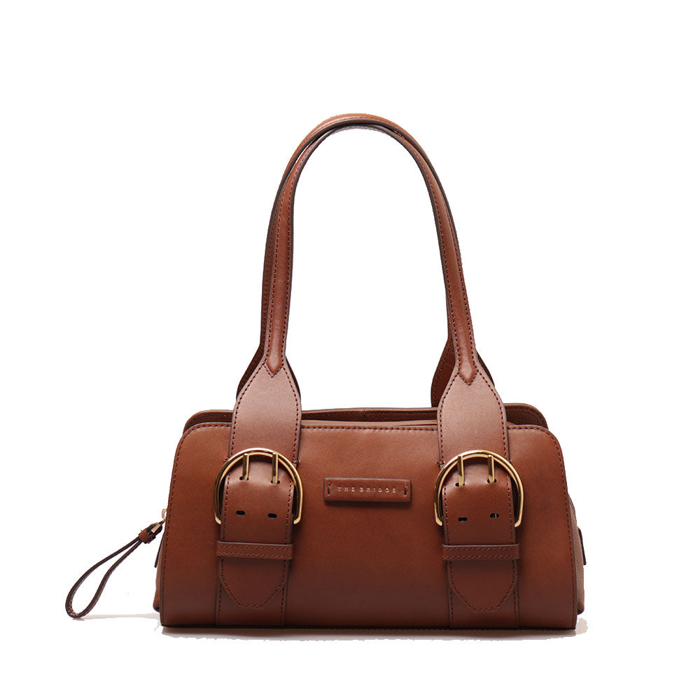Borsa Donna a Spalla THE BRIDGE linea Elena in Pelle Marrone