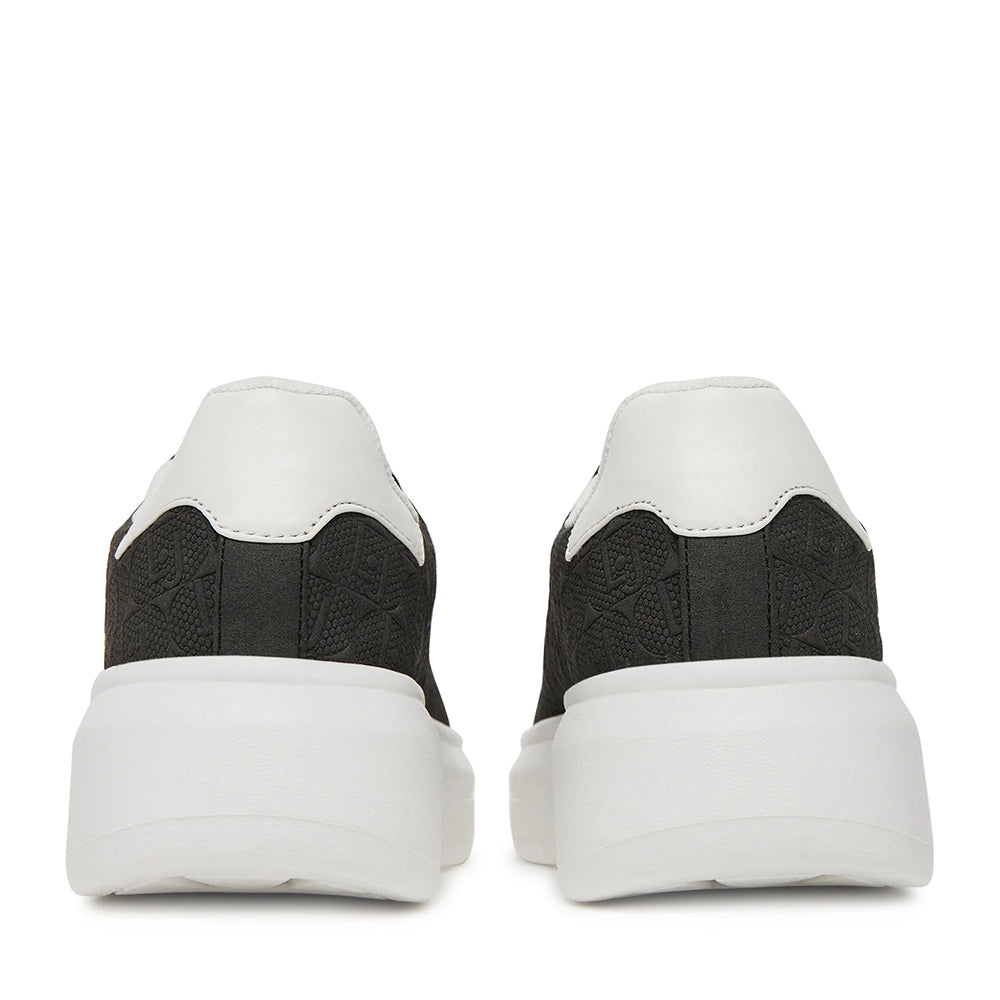 Sneakers Platform LIU JO Babol 01 Nero con Logo Embossed All Over