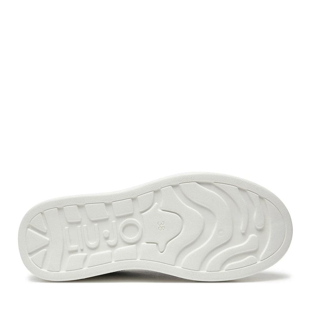 Sneakers Platform LIU JO Babol 01 in Pelle Nera con Inserti Oro