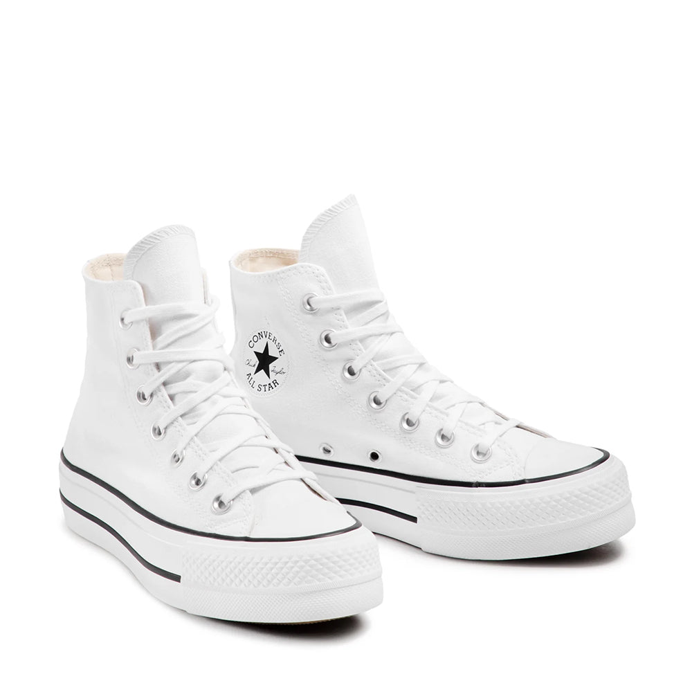 Sneakers Alte Platform CONVERSE Chuck Taylor All Star in Canvas Bianca