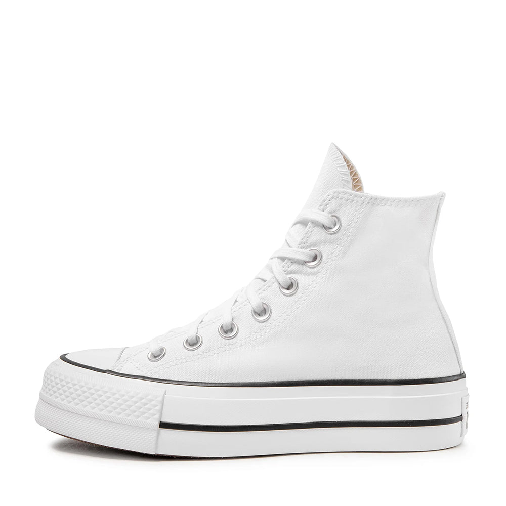 Sneakers Alte Platform CONVERSE Chuck Taylor All Star in Canvas Bianca