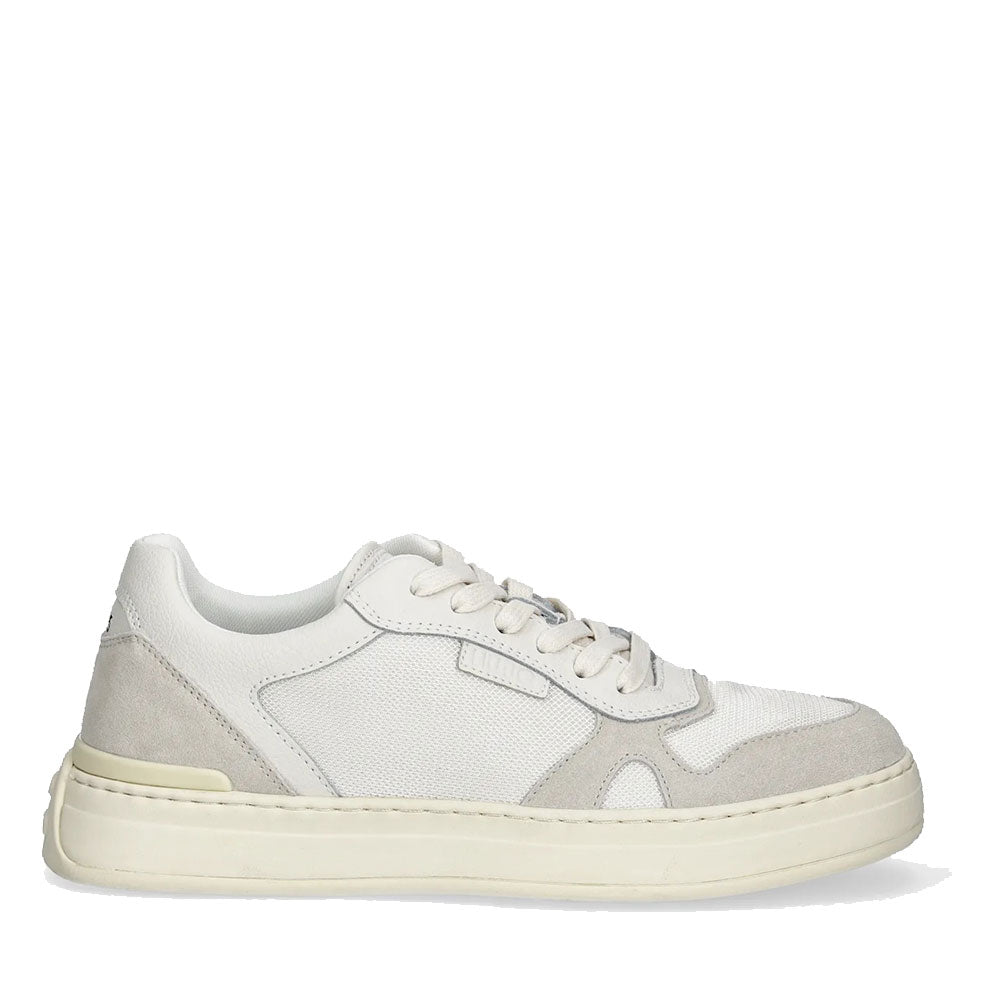 Sneakers Uomo LIU JO Boy 02 in Suede e Mesh Off White