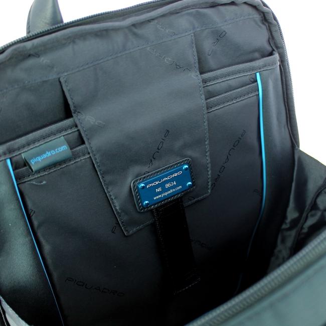 Zaino PIQUADRO Vibe in Pelle con Porta Computer 15.6" e Tablet - CA3772VI Blu