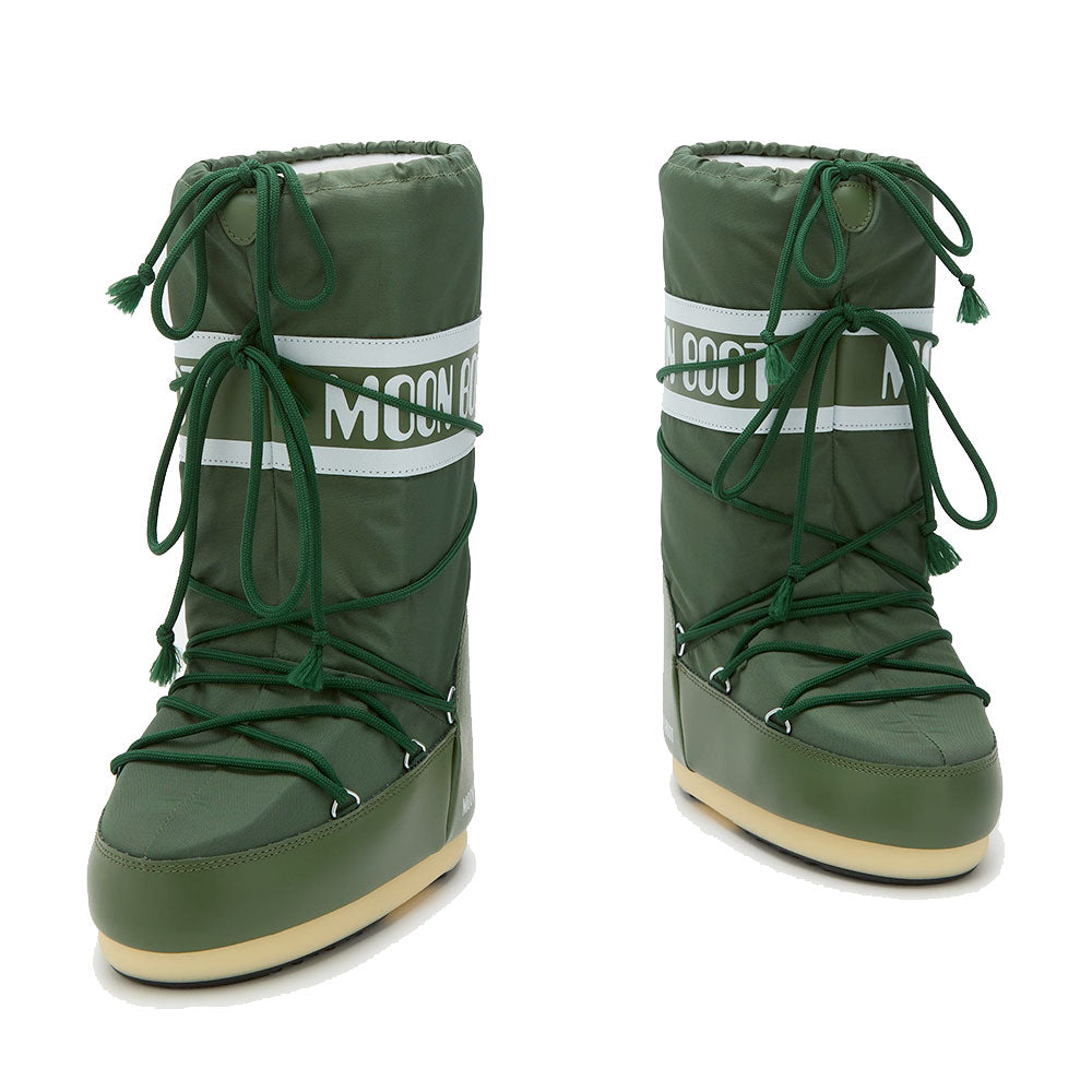 Stivali da Neve Unisex MOON BOOT Icon Nylon Forest Green