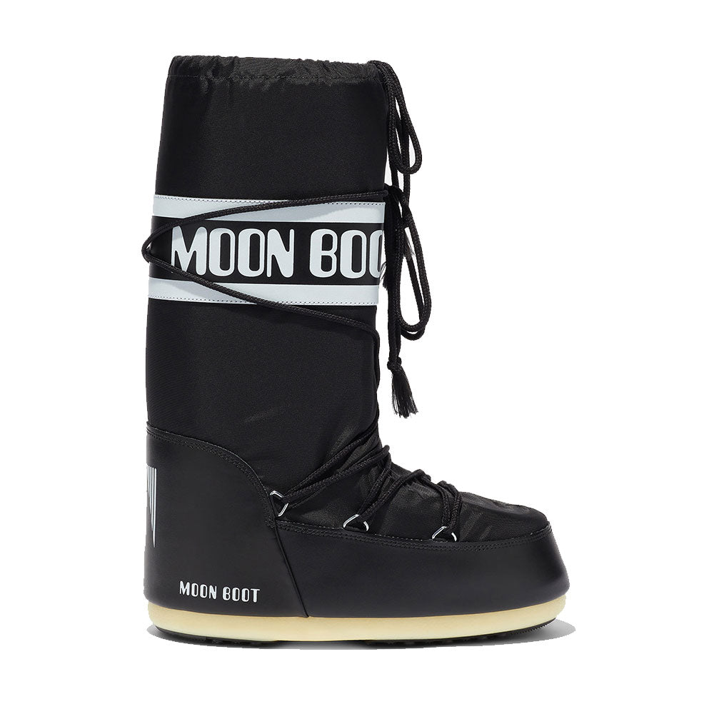 MOON BOOT Nylon Unisex-Schneestiefel in der Farbe Schwarz